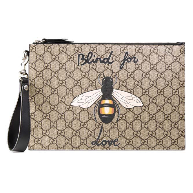 GUCCI BESTIARY POUCH WITH BEE 473904  (30*20*1.5cm)